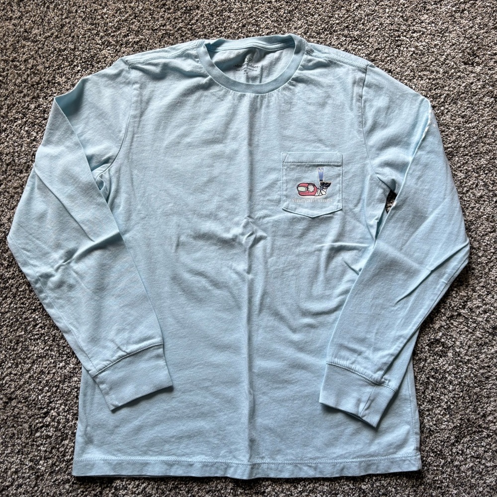 NWOT Boy's Vineyard Vines Long Sleeve Pocket T Shirt Sz M